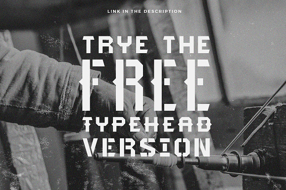Typehead Industrial Stencil | Font in Display Fonts - product preview 8
