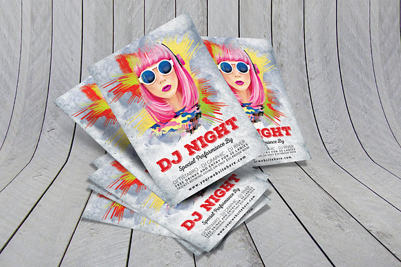 DJ Night Flyer Template in Flyer Templates - product preview 1