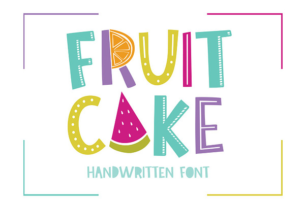 NEW! Fruit Cake Font