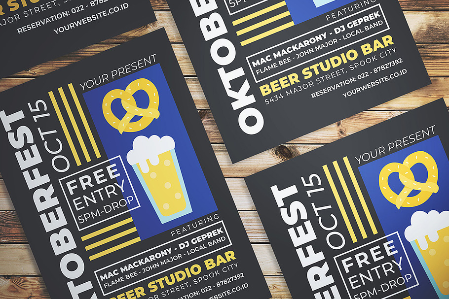 Oktoberfest Event Flyer in Flyer Templates - product preview 8