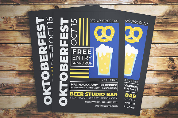 Oktoberfest Event Flyer in Flyer Templates - product preview 1
