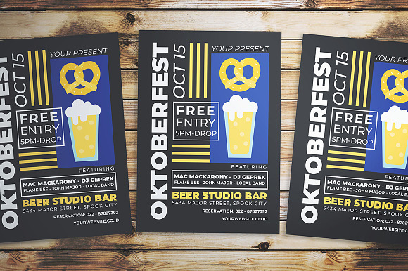 Oktoberfest Event Flyer in Flyer Templates - product preview 2
