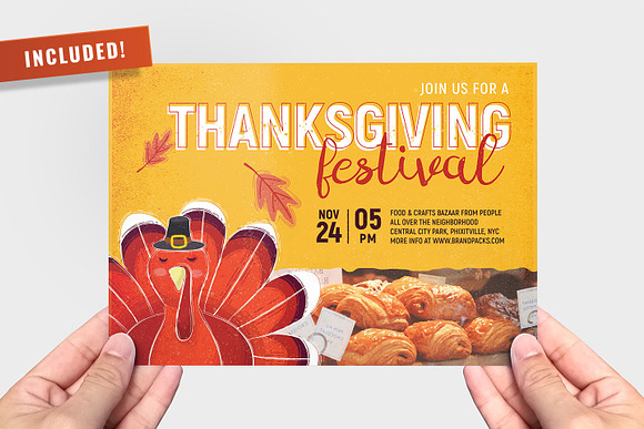 Thanksgiving Flyer / Poster Bundle in Flyer Templates - product preview 10