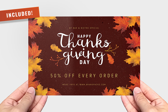 Thanksgiving Flyer / Poster Bundle in Flyer Templates - product preview 12