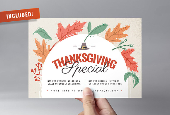 Thanksgiving Flyer / Poster Bundle in Flyer Templates - product preview 13