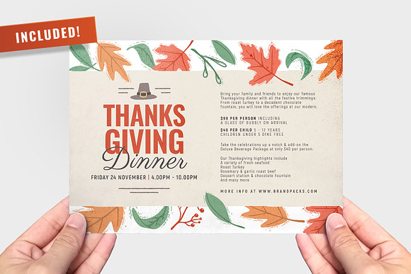 Thanksgiving Flyer / Poster Bundle in Flyer Templates - product preview 14