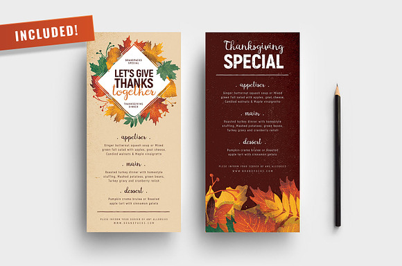 Thanksgiving Flyer / Poster Bundle in Flyer Templates - product preview 17