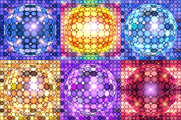 16 disco lights backgrounds in Patterns - product preview 2