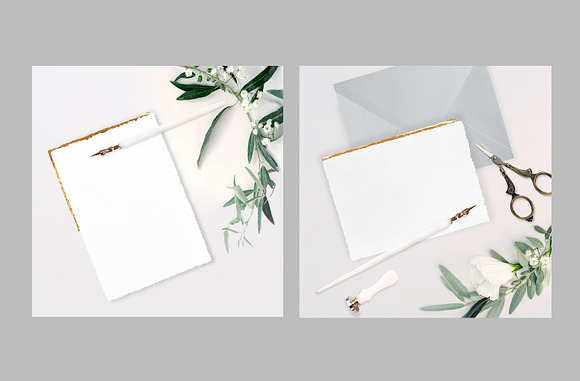 WHITE ROSE. WEDDING MOCKUPS BUNDLE. in Product Mockups - product preview 2