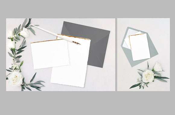 WHITE ROSE. WEDDING MOCKUPS BUNDLE. in Product Mockups - product preview 3