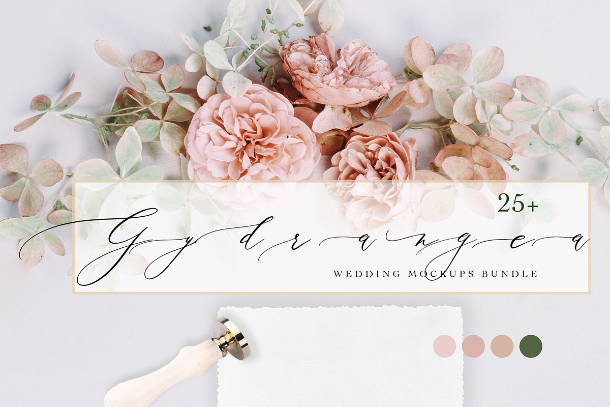 HYDRANGEA. WEDDING MOCKUPS BUNDLE. in Product Mockups - product preview 8