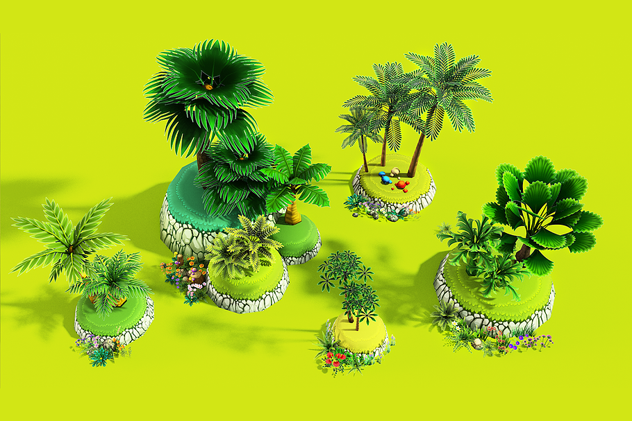 3D Cartoon Forest in Nature - product preview 16