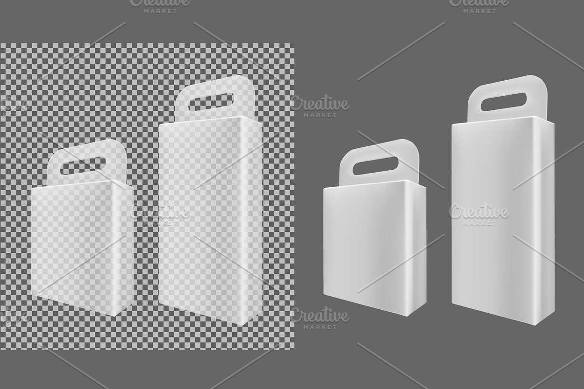 packaging with hanging hole in Product Mockups - product preview 8