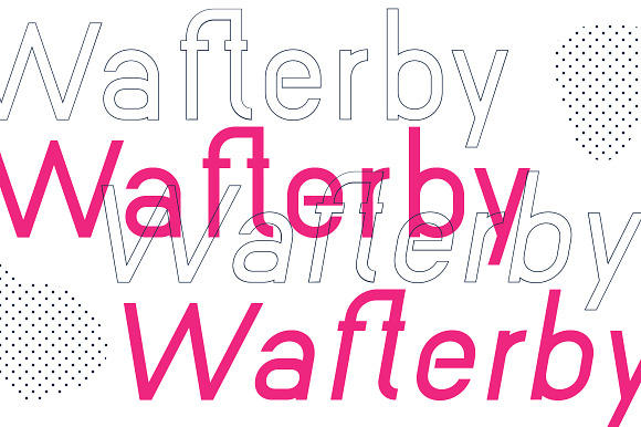 Wafterby Geometric Sans Serif Family in Sans-Serif Fonts - product preview 1