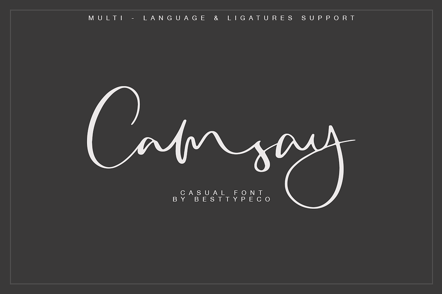 Camsay in Script Fonts - product preview 8