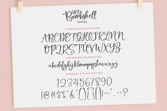 Hey Bombshell Font Family in Logo Fonts - product preview 6