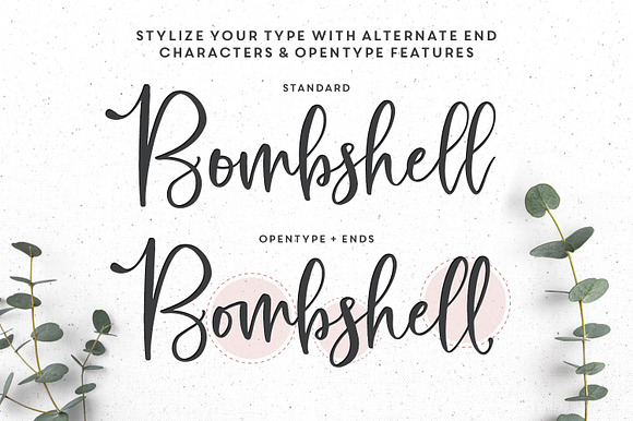 Hey Bombshell Font Family in Logo Fonts - product preview 8