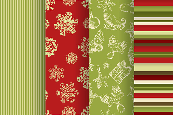 Christmas seamless patterns in Patterns - product preview 3