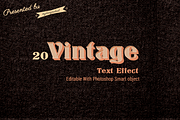 Retro/Vintage Text Effect