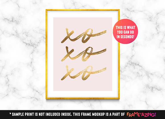 Frame'azing ‒ 8x10 Frame Mockups in Print Mockups - product preview 4
