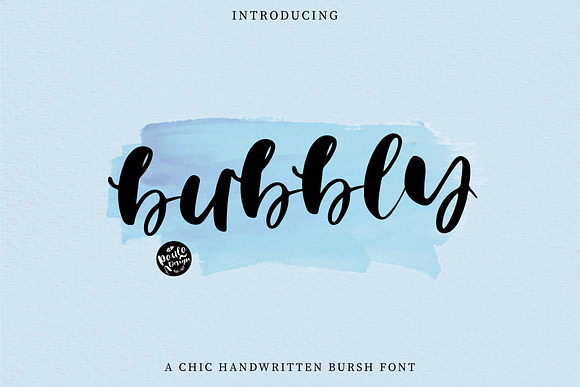 Bubbly | Brush Font in Script Fonts - product preview 6