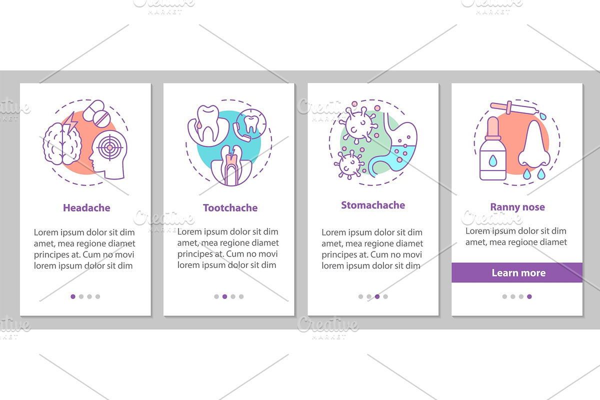 Sicknesses onboarding screen in Product Mockups - product preview 8