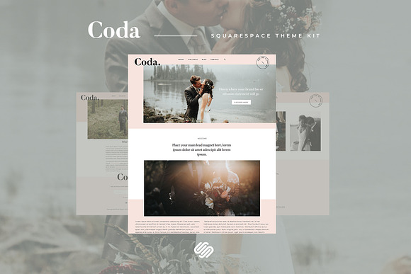 Coda Squarespace Kit Theme Template in Website Templates - product preview 1