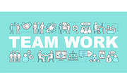 Teamwork word concepts banner