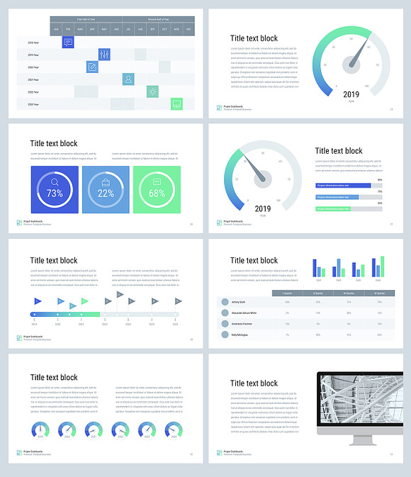 Project Dashboards for PowerPoint in PowerPoint Templates - product preview 2