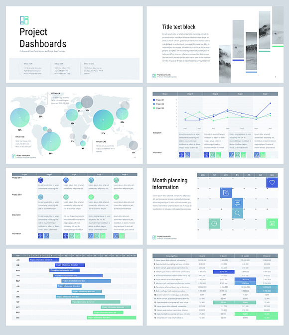 Project Dashboards for PowerPoint in PowerPoint Templates - product preview 4