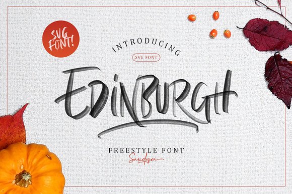 Edinburgh - SVG Font in Display Fonts - product preview 1