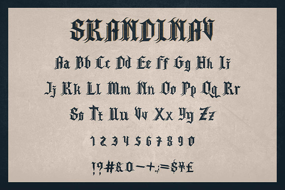 Skandinav Typeface + Extras in Blackletter Fonts - product preview 7