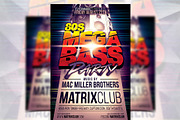 80s Mega Bass Party - Flyer Template