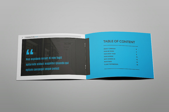 Hilih - A5 Company Profile Brochure in Brochure Templates - product preview 3