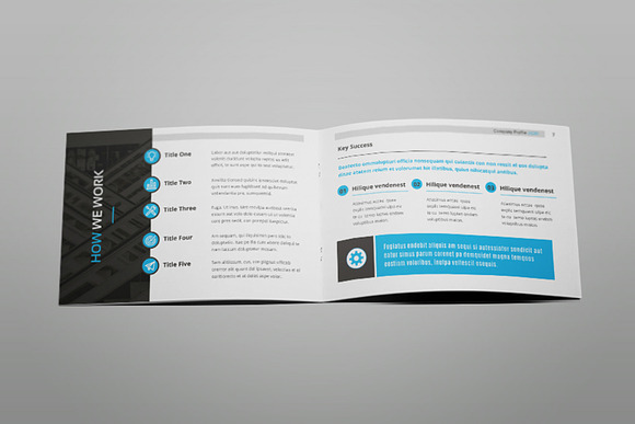 Hilih - A5 Company Profile Brochure in Brochure Templates - product preview 5