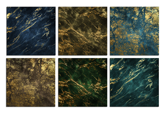 Gold Navy Marble Abstract Textures in Textures - product preview 2