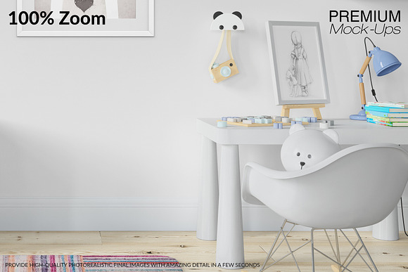 Nursery Frames Carpet & Wall Set in Print Mockups - product preview 14