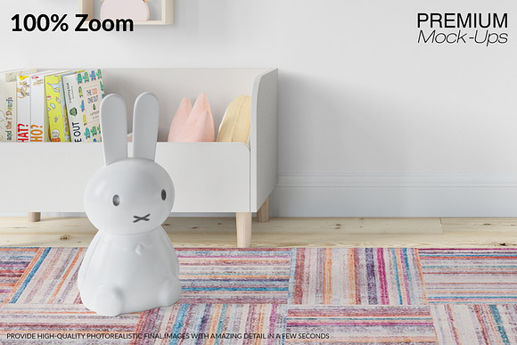 Nursery Frames Carpet & Wall Set in Print Mockups - product preview 15