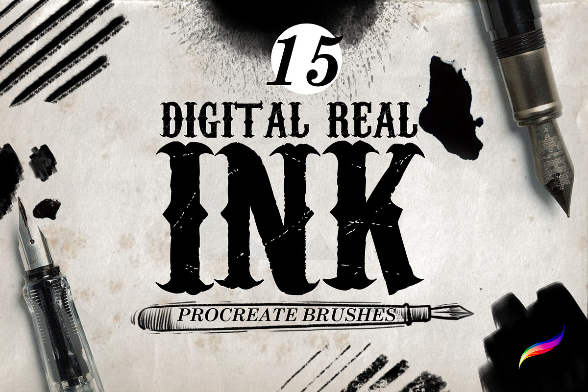 Real Ink Brushes for Procreate in Add-Ons - product preview 8