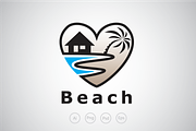 Beach House Logo Template