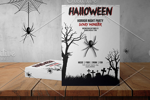 Halloween Party Flyer - V868