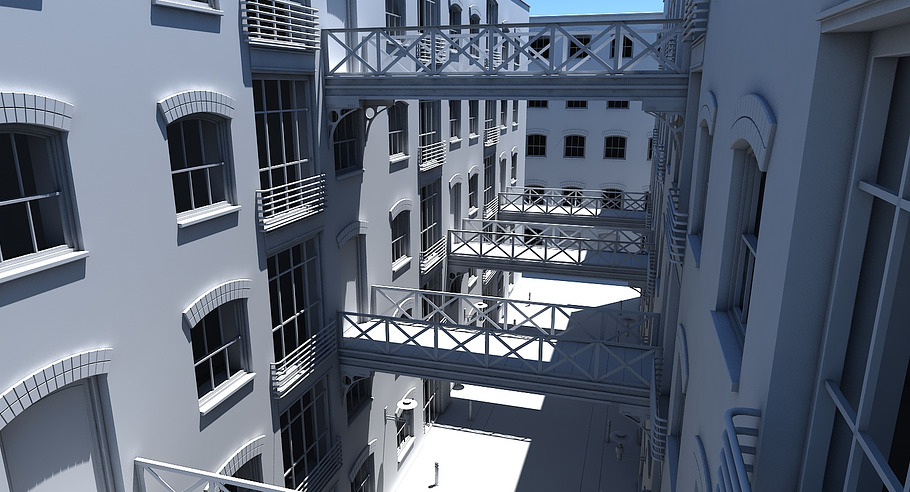 3D Alleyway 1 in Architecture - product preview 3