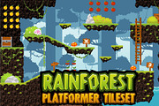 Rainforest Platformer Tileset