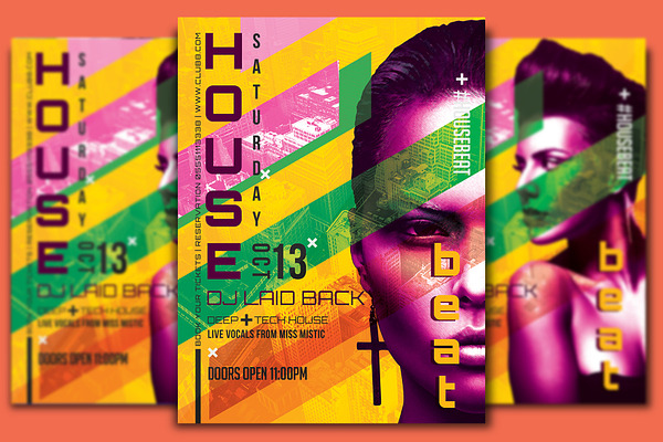 House Beat Flyer Template