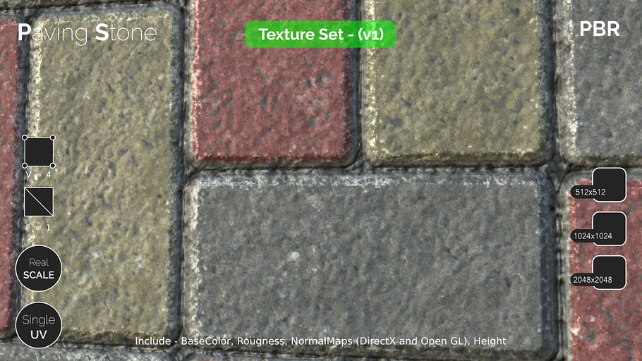 Paving Stone - small seamless textur in Man-Made - product preview 12