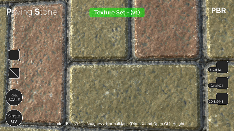 Paving Stone - small seamless textur in Man-Made - product preview 14