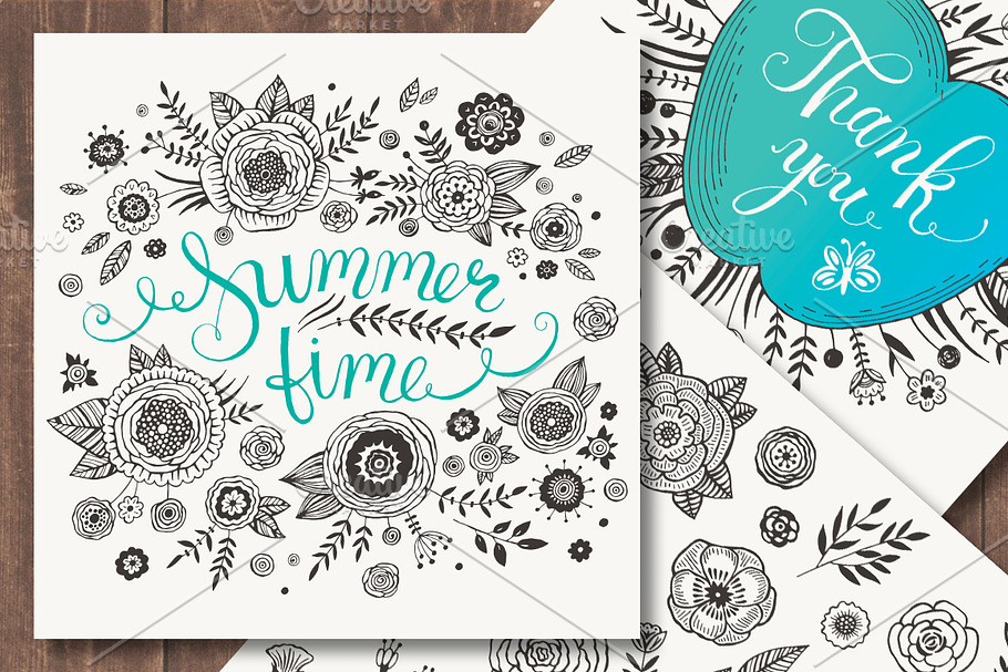 Summer set in Illustrations - product preview 8