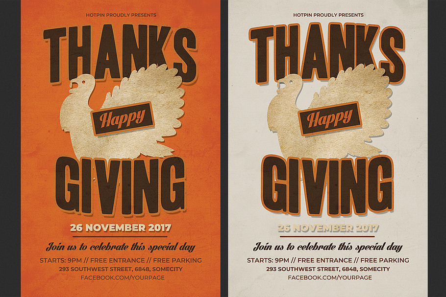 Thanksgiving Flyer Template in Flyer Templates - product preview 8