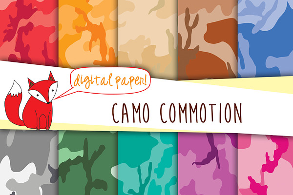Camouflage Digital Papers