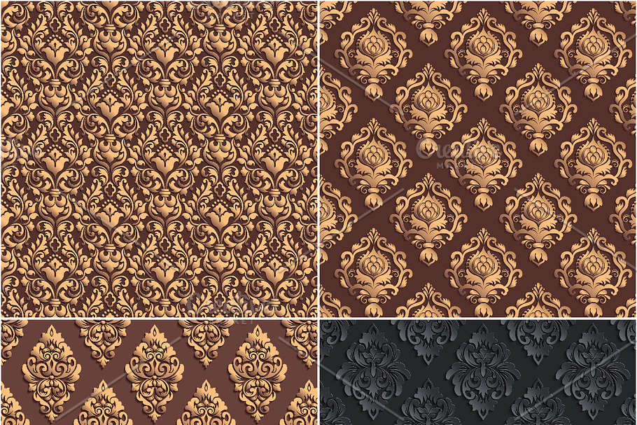 30 Damask Volumetric Patterns in Patterns - product preview 8